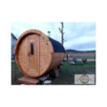 2,4m long Pine Barrel Sauna (Ø 2,27 m)