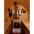 2,4m long Pine Barrel Sauna (Ø 2,27 m)