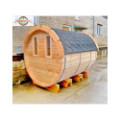 2,4m long Pine Barrel Sauna (Ø 2,27 m)