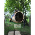 2,4m long Pine Barrel Sauna (Ø 2,27 m)