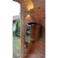 1,7m long Barrel Sauna (Ø 1.97 m) with Electric Heater