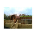 1,7m long Barrel Sauna (Ø 1.97 m) with Electric Heater