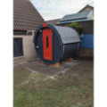 1,7m long Barrel Sauna (Ø 1.97 m) with Electric Heater