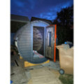 1,7m long Barrel Sauna (Ø 1.97 m) with Electric Heater