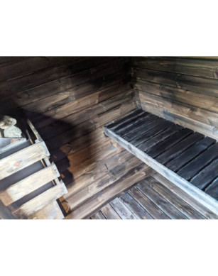 1,7m long Barrel Sauna (Ø 1.97 m) with Electric Heater