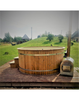 Ø200cm Plastic PP Hottub with outside heater