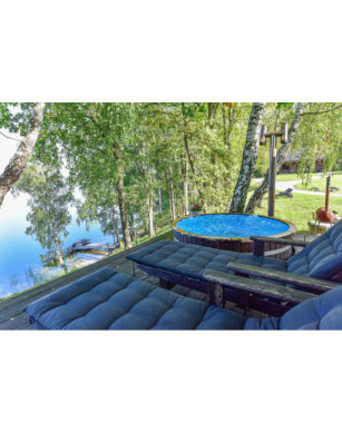Ø200cm Plastic PP Hottub with outside heater