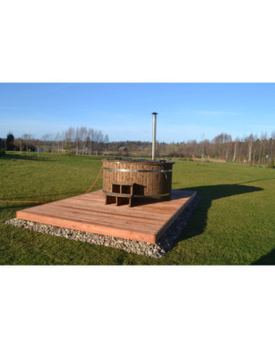 Ø200cm Plastic PP Hottub with outside heater