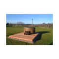 Ø200cm Plastic PP Hottub with outside heater