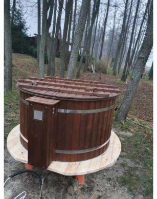 Ø200cm Plastic PP Hottub with outside heater
