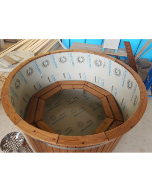 Ø200cm Plastic PP Hottub with outside heater