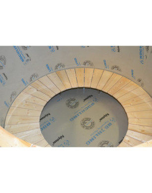 Ø200cm Plastic PP Hottub with outside heater