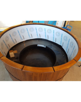 Ø200cm Plastic PP Hottub with outside heater