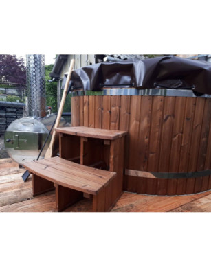 Ø200cm Plastic PP Hottub with outside heater