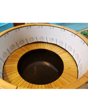 Ø200cm Plastic PP Hottub with outside heater