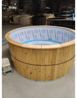 Ø200cm Plastic PP Hottub with outside heater