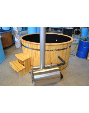 Ø200cm Plastic PP Hottub with outside heater