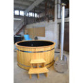 Ø200cm Plastic PP Hottub with outside heater