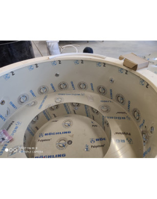 Ø200cm Plastic PP Hottub with outside heater