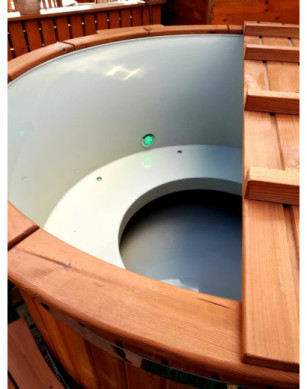 Ø200cm Plastic PP Hottub with outside heater