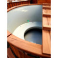 Ø200cm Plastic PP Hottub with outside heater