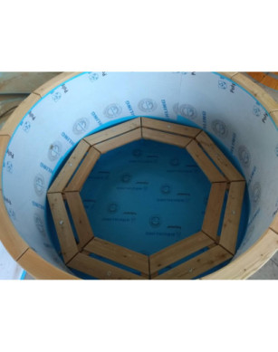 Ø180cm Plastic PP Hot tub with outside heater