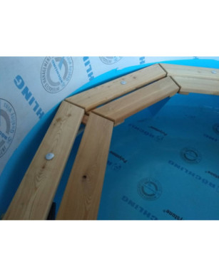 Ø180cm Plastic PP Hot tub with outside heater