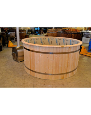 Ø180cm Plastic PP Hot tub with outside heater