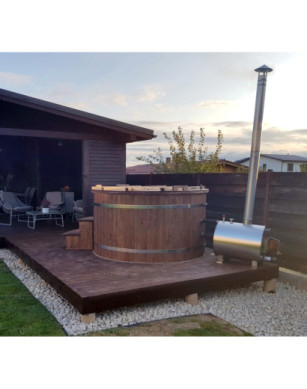 Ø180cm Plastic PP Hot tub with outside heater