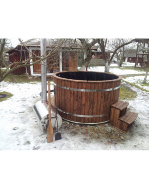 Ø180cm Plastic PP Hot tub with outside heater