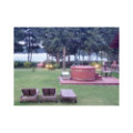 Ø180cm Plastic PP Hot tub with outside heater