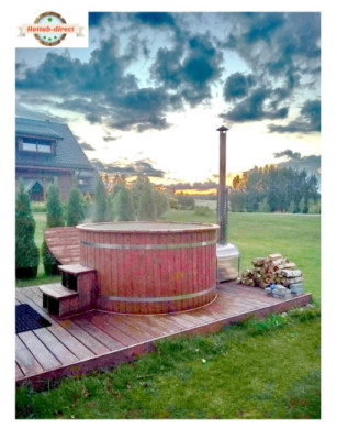 Ø180cm Plastic PP Hot tub with outside heater
