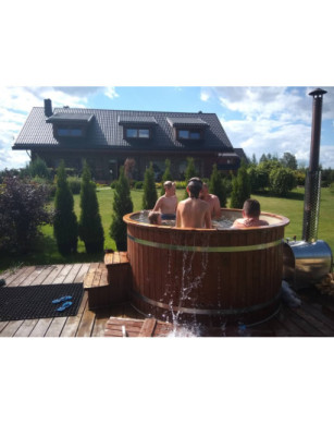 Ø180cm Plastic PP Hot tub with outside heater