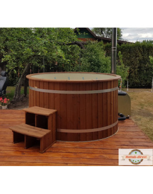 Ø180cm Plastic PP Hot tub with outside heater