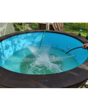 Ø180cm Plastic PP Hot tub with outside heater