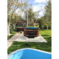 Ø180cm Plastic PP Hot tub with outside heater