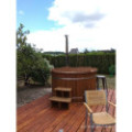 Ø180cm Plastic PP Hot tub with outside heater