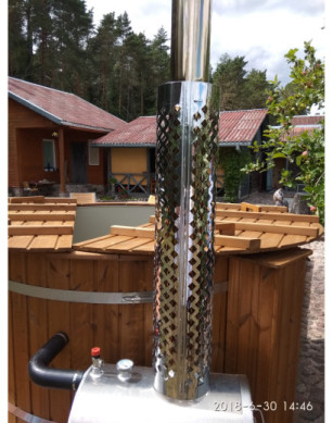 Ø180cm Plastic PP Hot tub with outside heater