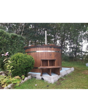 Ø180cm Plastic PP Hot tub with outside heater