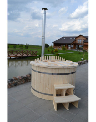Ø160cm Plastic PP Hottub with inside heater