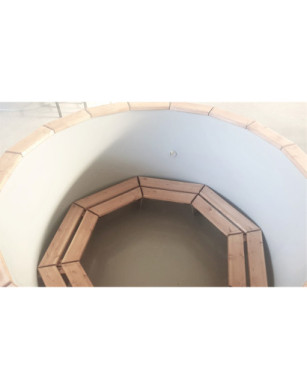 Ø160cm Plastic PP Hottub with inside heater