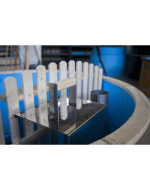 Ø160cm Plastic PP Hottub with inside heater
