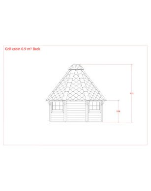 6,9m² BBQ Hut – Grill Cabin