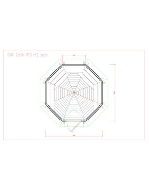 6,9m² BBQ Hut – Grill Cabin
