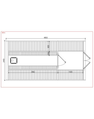 Sauna Pod 2.4 m x 4.8 m