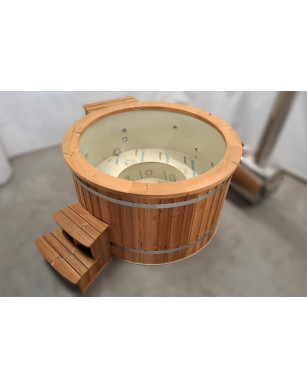Ø160cm Plastic PP Hottub with outside heater – IN STOCK