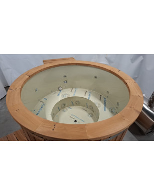 Ø160cm Plastic PP Hottub with outside heater – IN STOCK