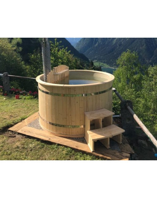 Ø160cm Plastic PP Hottub with inside heater - IN STOCK