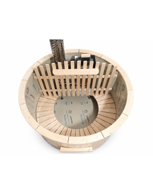 Ø160cm Plastic PP Hottub with inside heater - IN STOCK