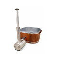SQUARE GLASS FIBER HOT TUB WITH OUTSIDE HEATER